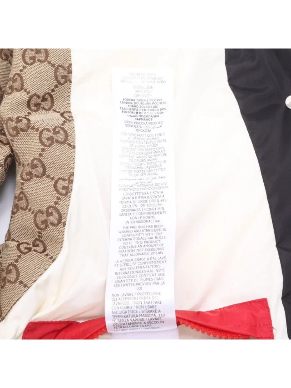 Gucci GG Canvas Down Vest 42 Jacket